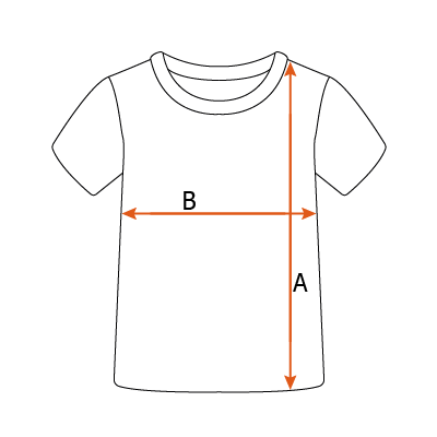 Розмірна сітка дитячої футболки