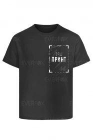 Дитяча футболка з принтом на замовлення (Чорна)