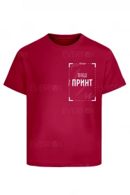 Дитяча футболка з принтом на замовлення (Червона)