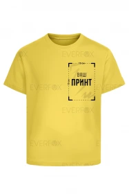 Дитяча футболка з принтом на замовлення (Жовта)