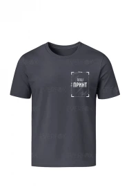 Футболка з принтом на замовлення (Сіра)