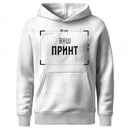 Тепле худі з принтом на замовлення — головне фото теплого худі на флісі