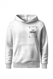 Худі з принтом на замовлення (Біле)
